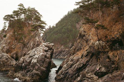 Rock formations, Taneishi Coast, Japan