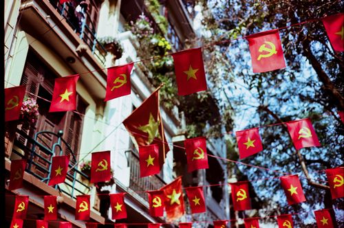 Flags, Hanoi, Vietnam
