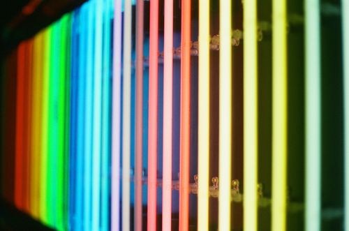 Neon light exhibit - Tai Kwun