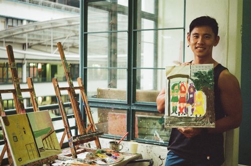 Man and his art, PMQ, Hong Kong