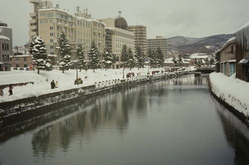 Otaru River, Hokkaido, Japan