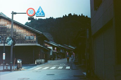 Main street, Iwamura, Gifu, Japan