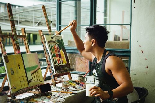 Man, Art Jam, PMQ, Hong Kong