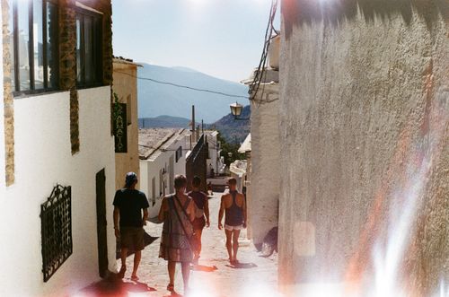 Bubion, Spain walking with the crew