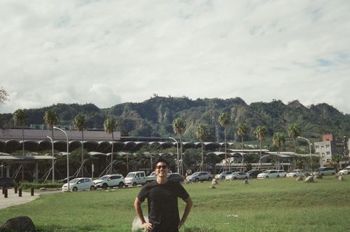 Man, Taitung train station, Taiwan