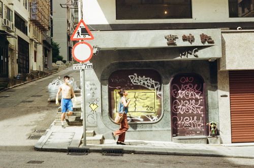 Soho, Hong Kong. View from a coffee shop
