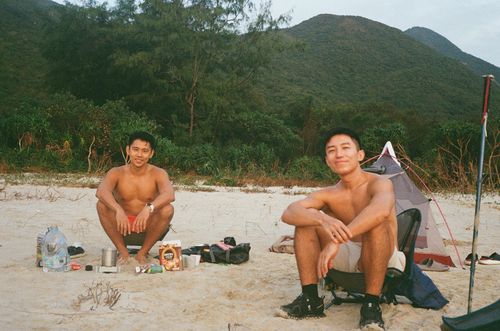 Camping at Ham Tin Wan, Hong Kong