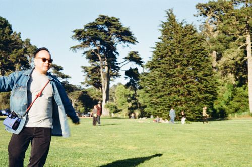 Man dancing, San Francisco Park Concert, California
