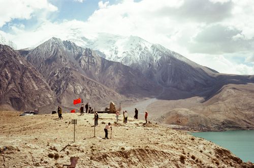 Baisha "lake" (it's a reservoir), Tashkurgan area, Xinjiang, China