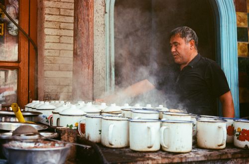 Famous Kashgar "bowl stew meat", Kashgar, Xinjiang, China