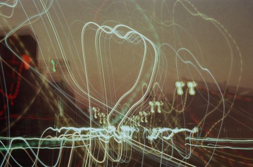 City lights, long exposure, Kuji, Japan