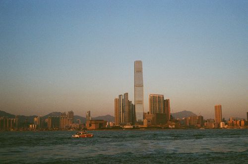 Sun Yat Sen Park, view to ICC, Hong Kong
